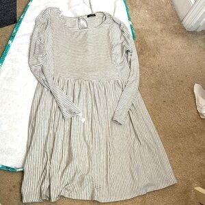 Striped Long Sleeve Dress